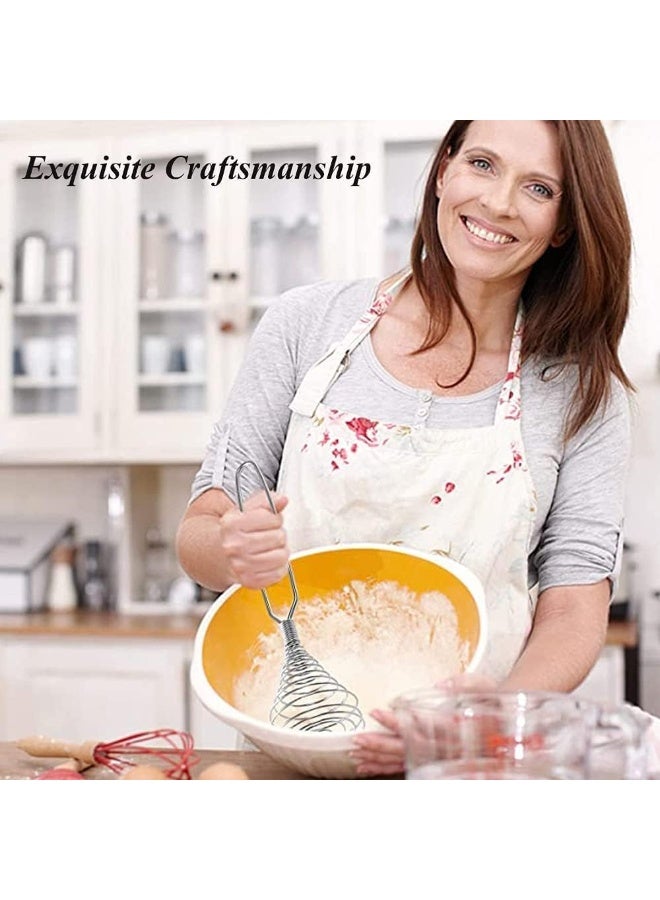 CLENEA Stainless Steel Spring Coil Whisk Wire Whip Cream Egg Beater Gravy Cream Hand Mixer Kitchen Tool Accessories For Mixing, Blending, Beating, Stirring, Cooking - Image 4